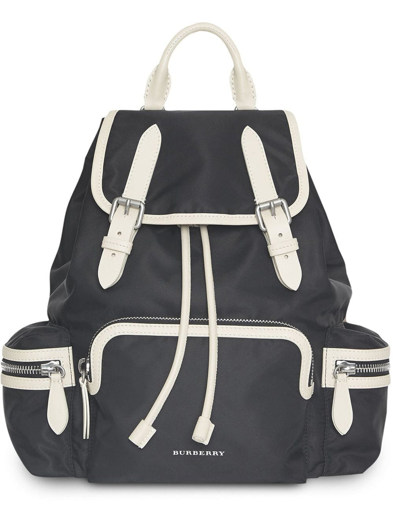 The Medium Rucksack in Technical Nylon and Leather