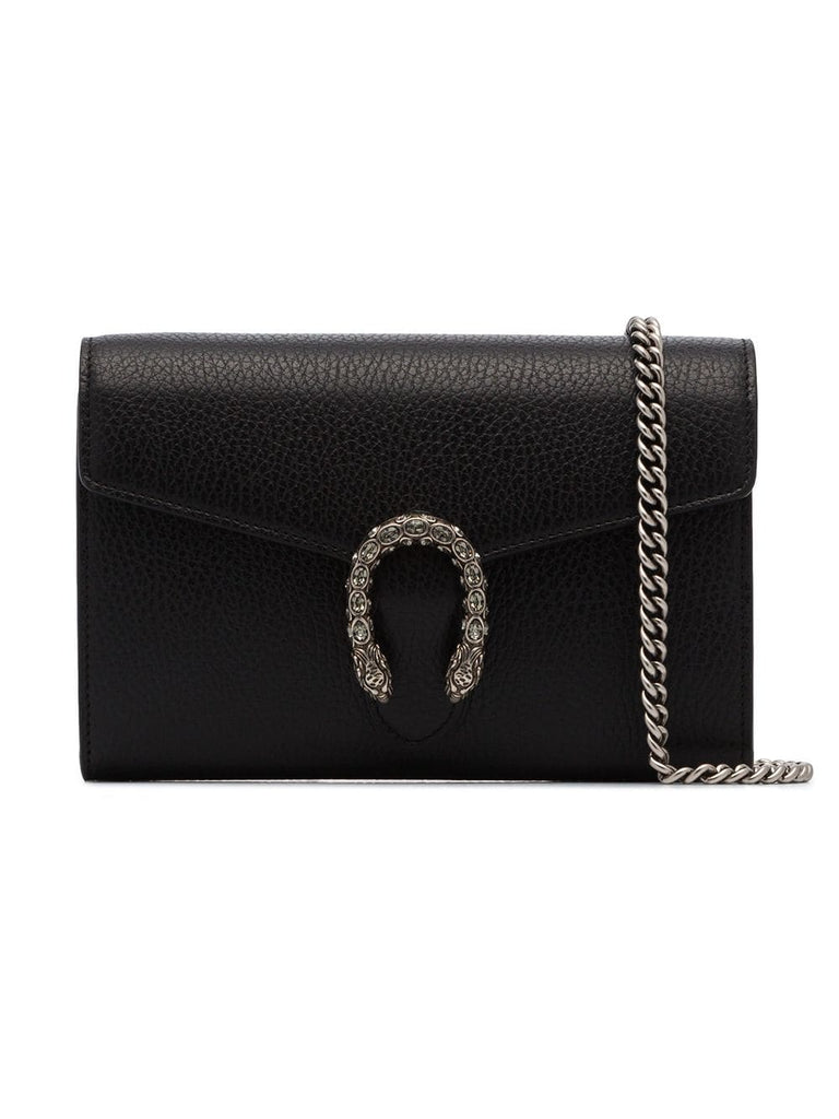 black Dionysus mini leather shoulder bag