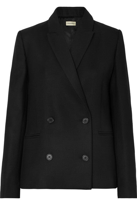 Rivali double-breasted twill blazer