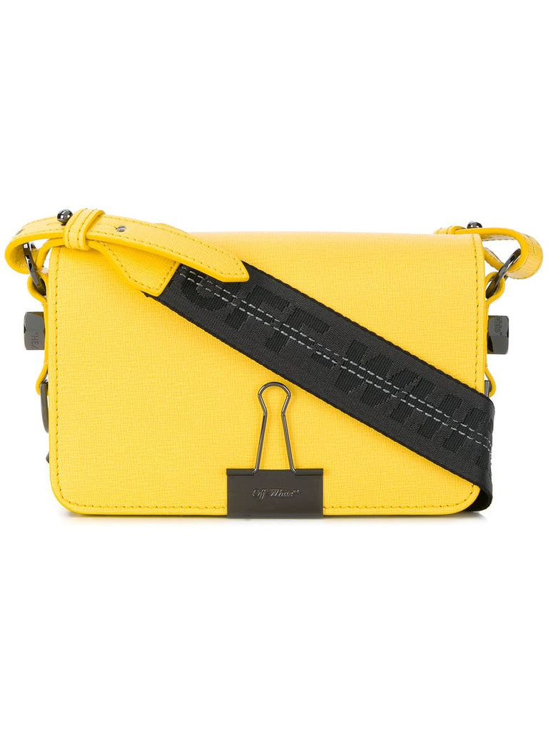 foldover clip shoulder bag