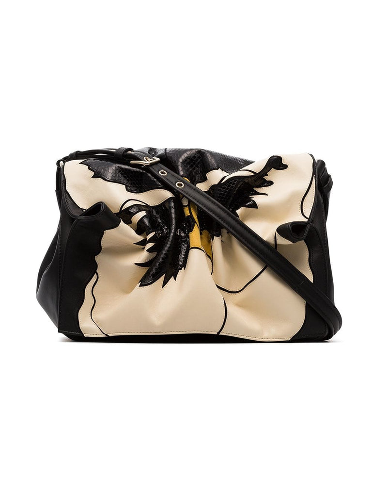 black and white Valentino Garavani Bloomy shoulder bag