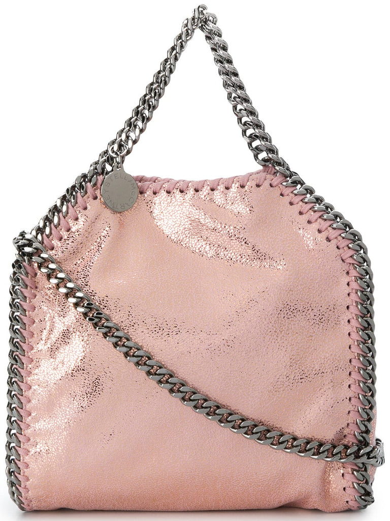 Tiny Falabella metallic tote