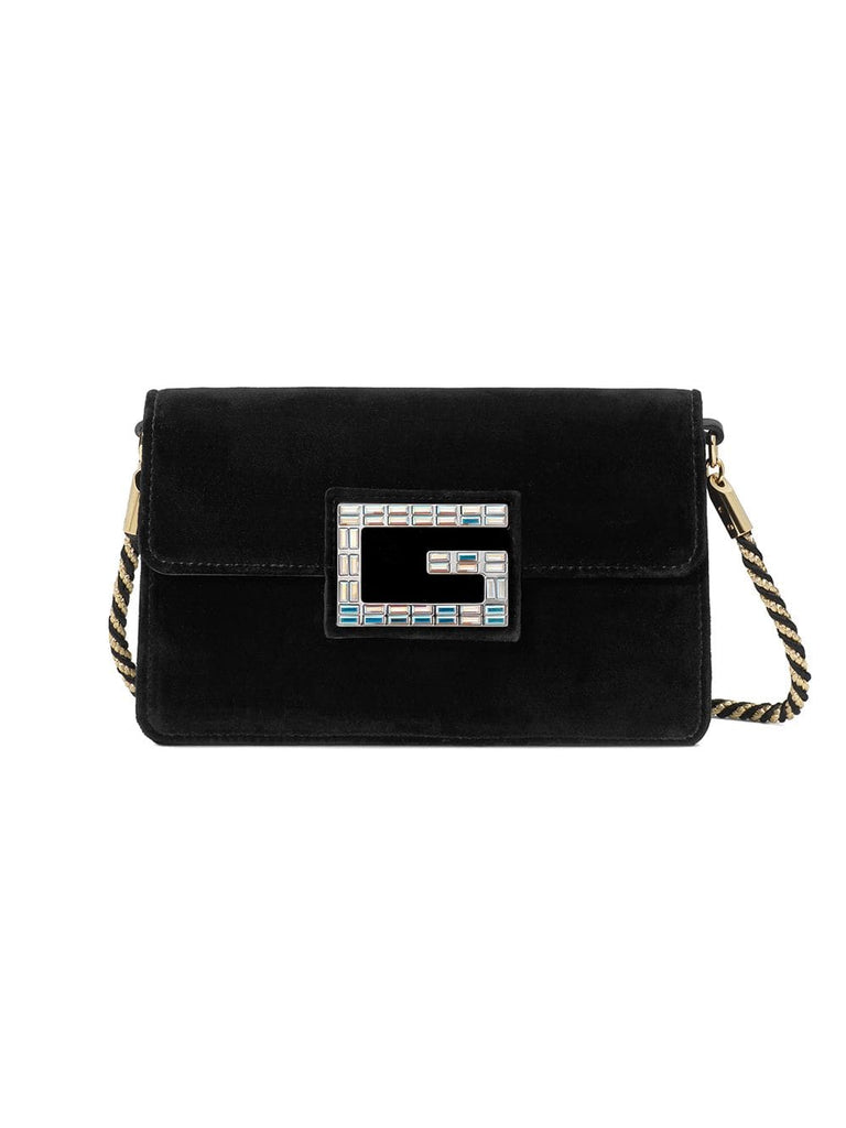 black Shoulder bag with Square G