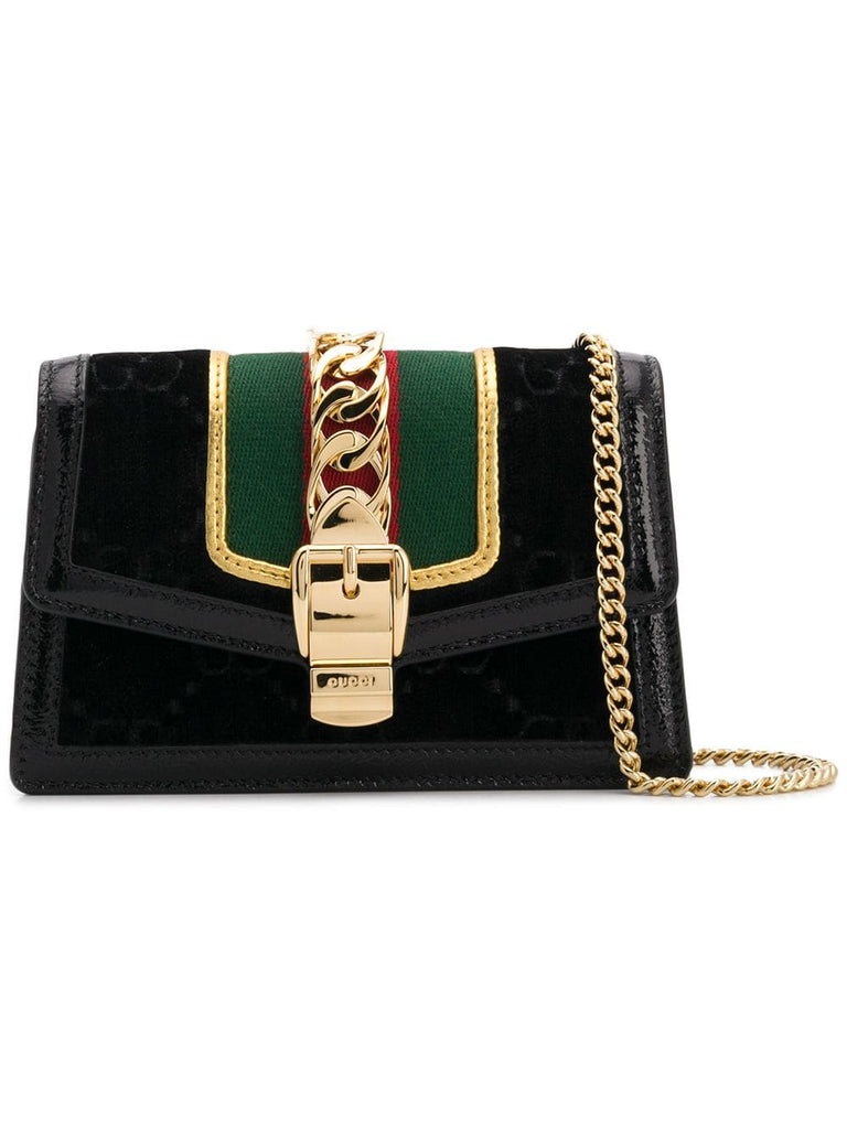 Sylvie GG velvet crossbody bag