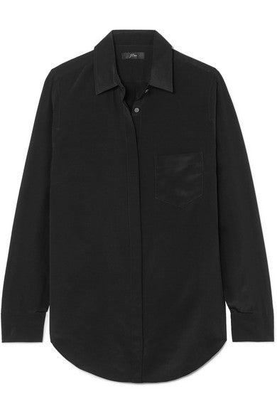 Robin silk crepe de chine shirt