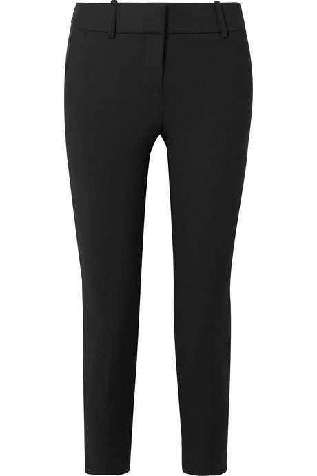 Cameron cropped stretch-cady slim-fit pants