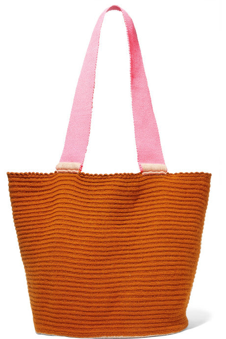 Jonas color-block woven tote