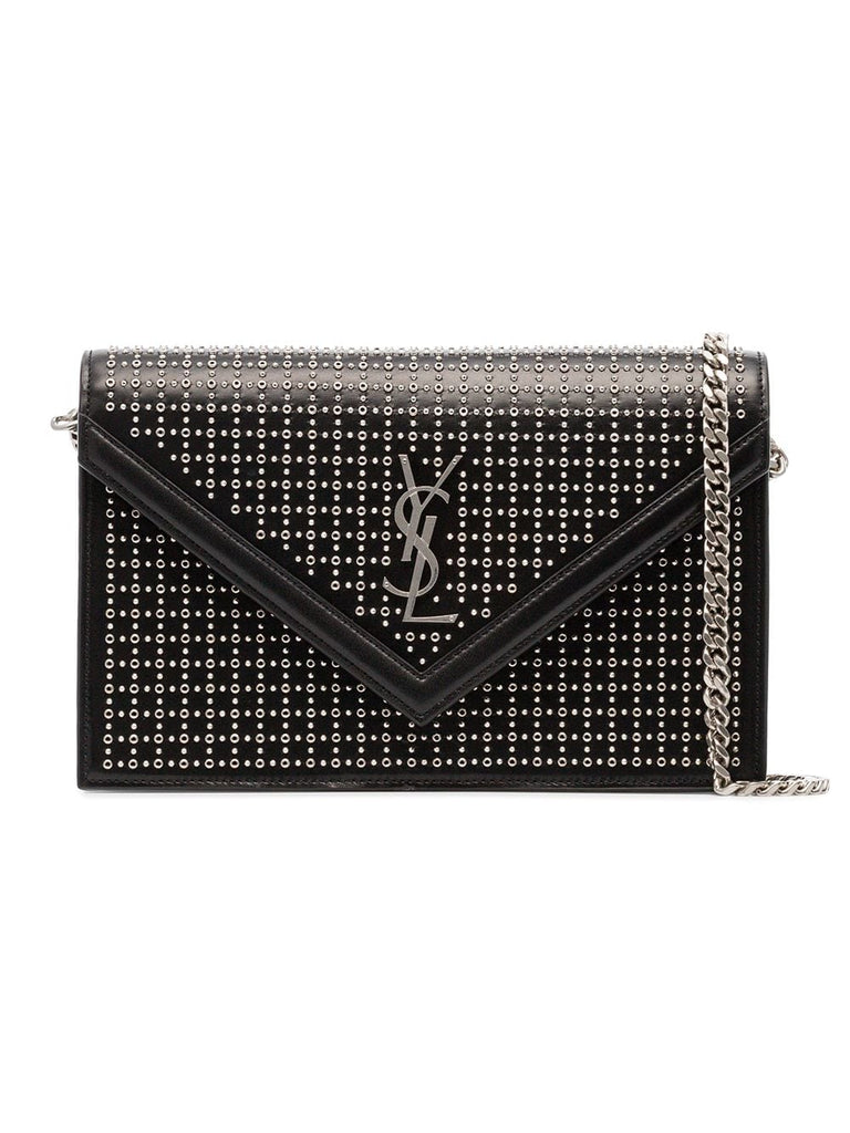 black leather stud Le Sept Envelope Bag