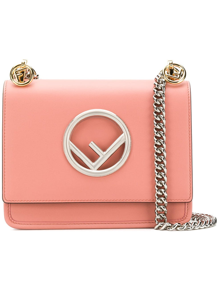 pink kan I F small leather shoulder bag