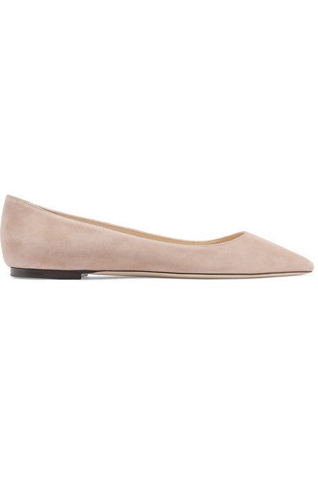 Romy suede point-toe flats