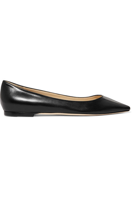 Romy leather point-toe flats