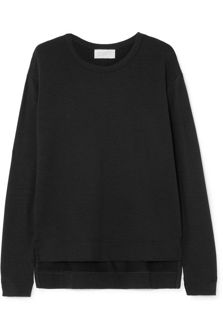 Camille stretch-terry sweatshirt