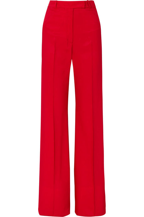 Carrie drill wide-leg pants