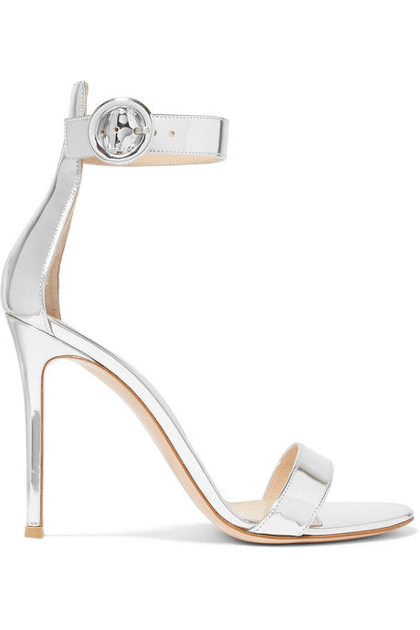 Portofino 105 metallic leather sandals