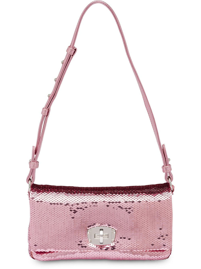 pink sequin shoulder bag