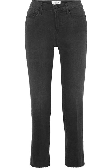 Le Nouveau high-rise straight-leg jeans