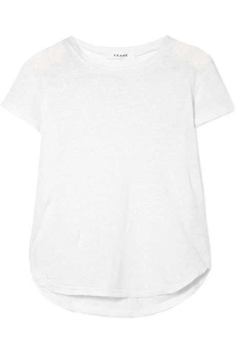 Slub linen T-shirt