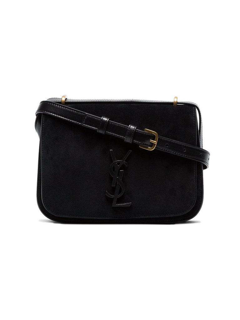 Black Spontini small suede satchel