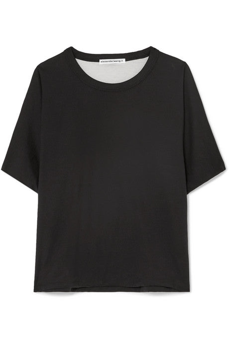 Reversible cotton-jersey T-shirt