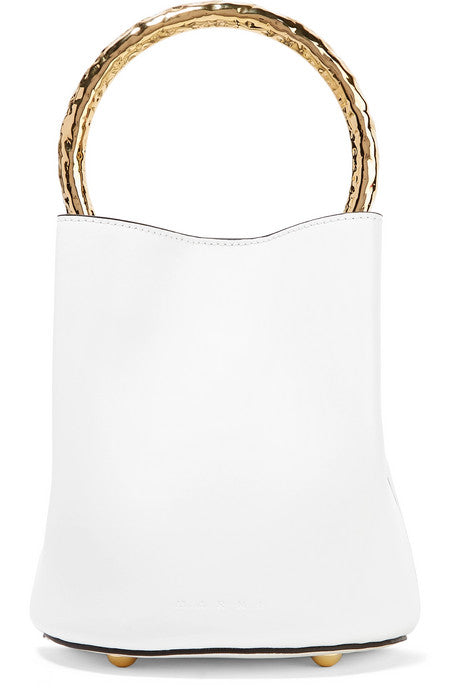 Pannier small leather bucket bag