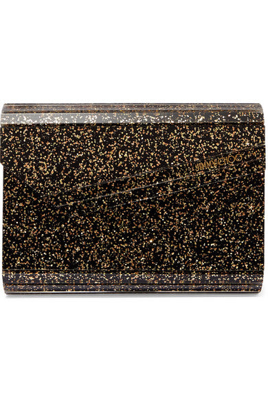 Candy glittered acrylic clutch