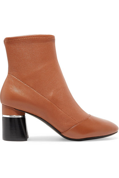 Drum leather ankle boots