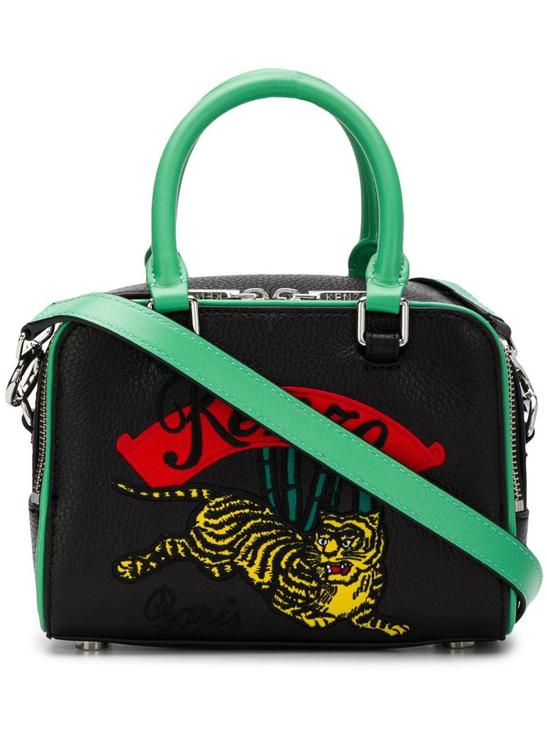 Tiger embroidered bowling bag