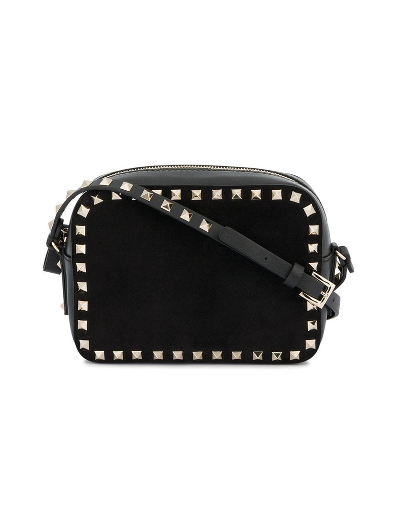 Black Mini Rockstud Leather bag