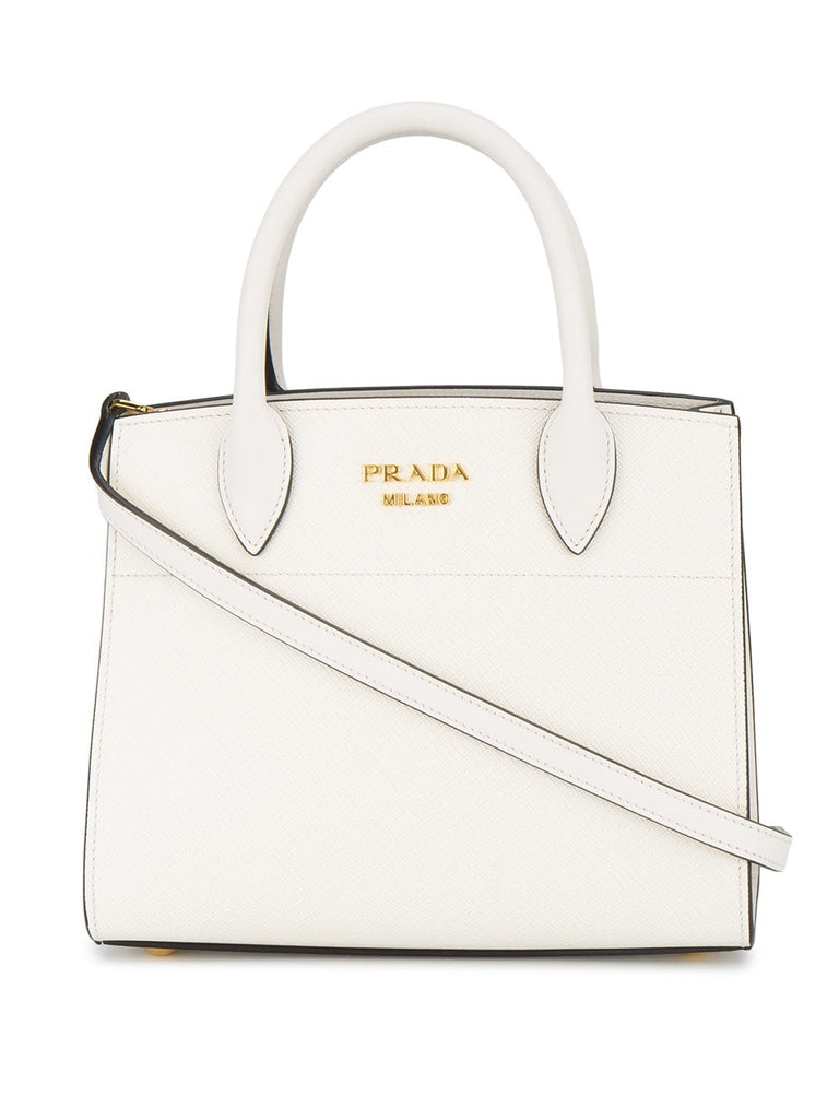 White Bibliotheque Mini tote bag