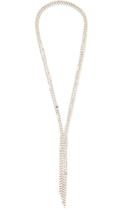 Luci gold-tone crystal necklace