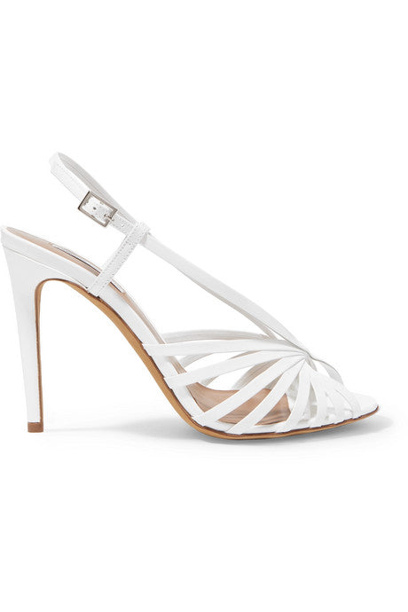 Jazz patent-leather slingback sandals