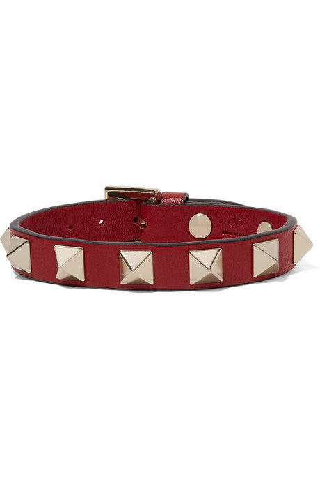 Valentino Garavani The Rockstud leather bracelet