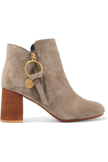 Suede ankle boots