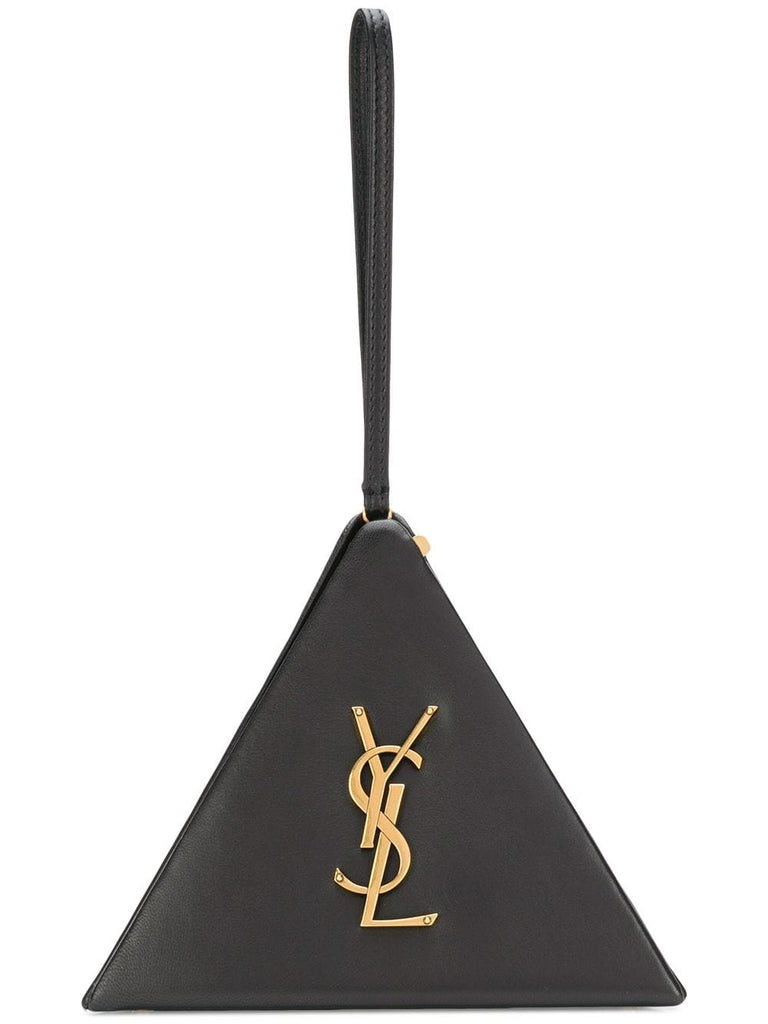 Monogram triangle bag