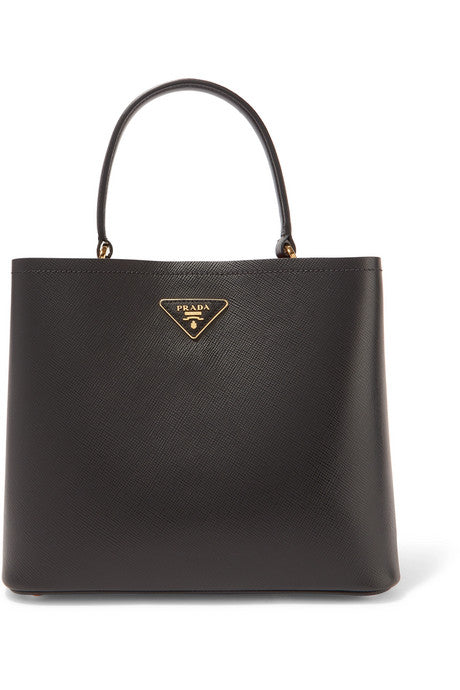 Textured-leather tote