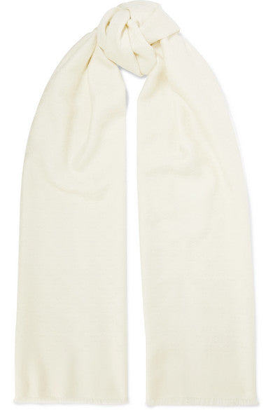 Cashmere jacquard scarf