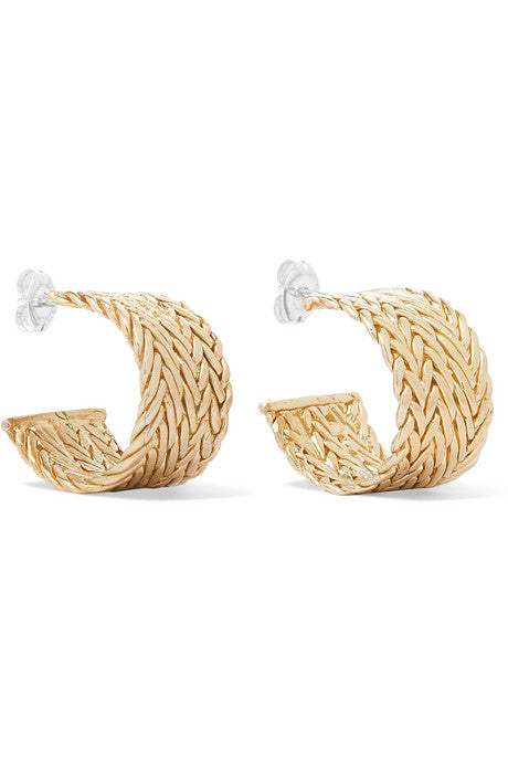 Sophie gold-tone hoop earrings