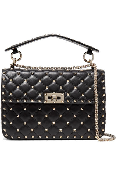 Valentino Garavani The Rockstud Spike medium quilted leather shoulder bag