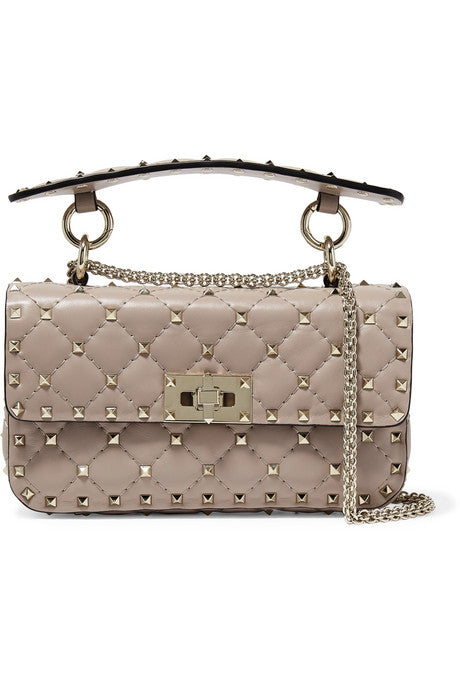 Valentino Garavani The Rockstud Spike small quilted leather shoulder bag