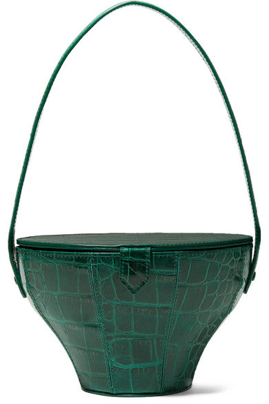 Alice croc-effect leather tote