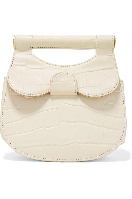 Madeline mini croc-effect leather shoulder bag