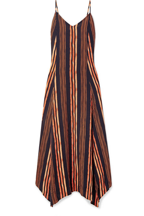 Isabela Deana striped voile maxi dress