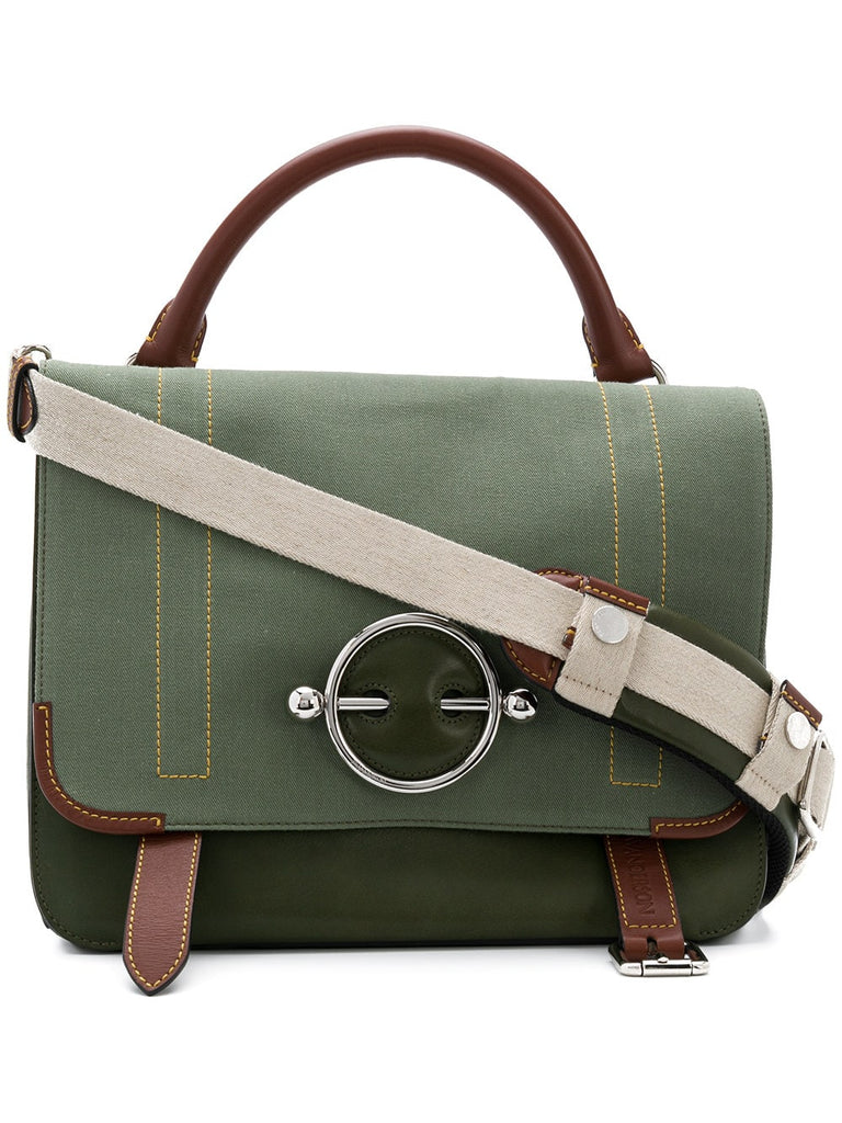 military green large Disc satchel