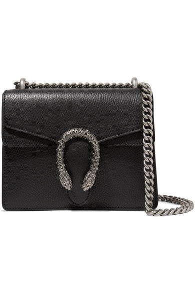 Dionysus mini textured-leather shoulder bag