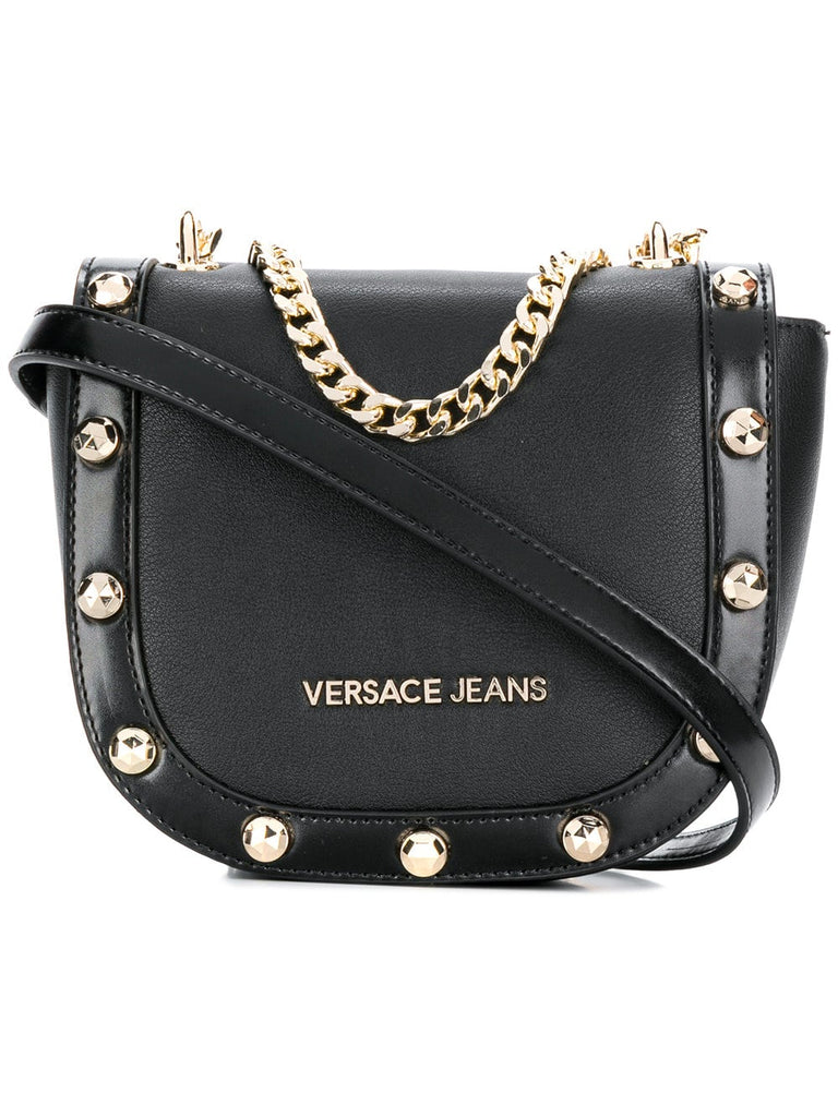 studded satchel bag