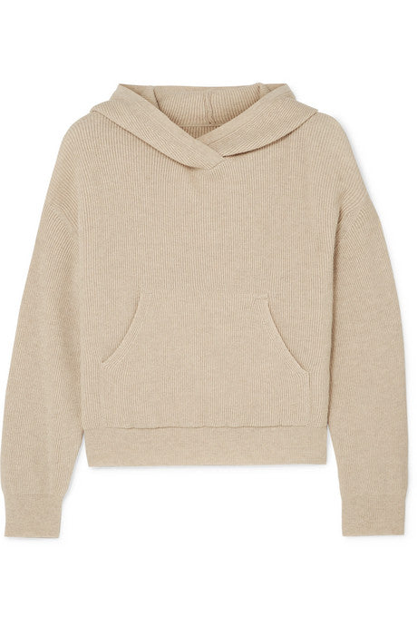 Mog knitted hoodie