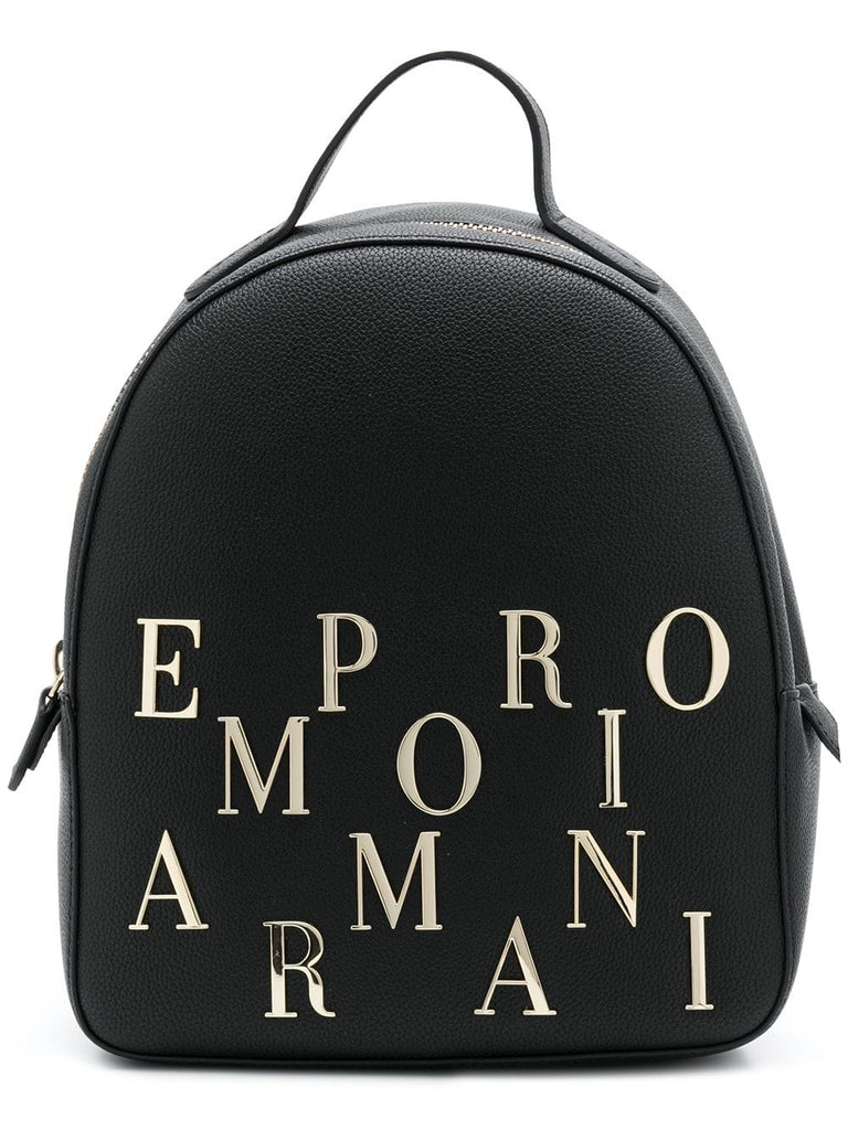 logo embellished backpack