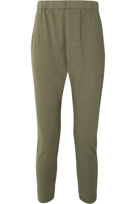 Organic cotton-jersey track pants