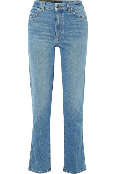 Victoria high-rise straight-leg jeans