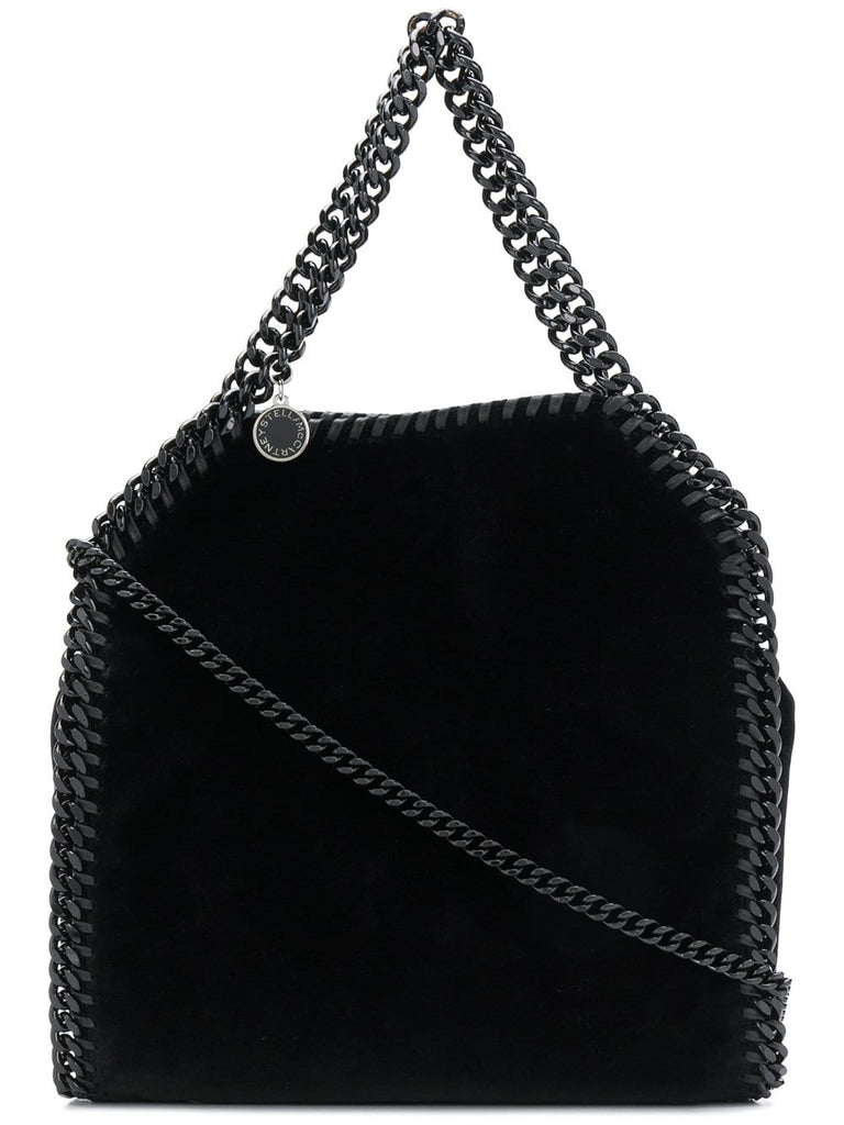 Falabella velvet shoulder bag